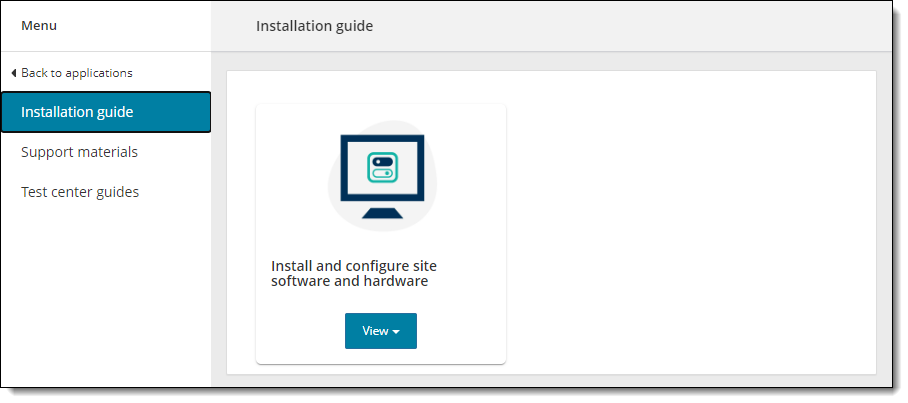 Installation guide page.